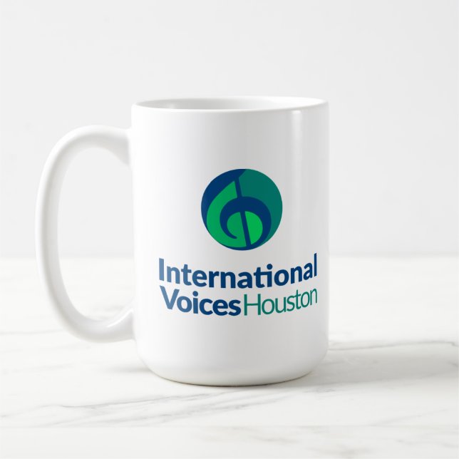 Klassische Tasse - IVH-Logo und Mission (Links)