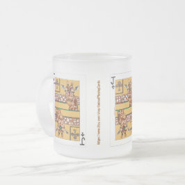 Klassische Tasse, Jack von Clubs: Giraffe Mattglastasse