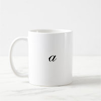 Klassische Tasse mit dem Buchstaben "A" , 11 oz