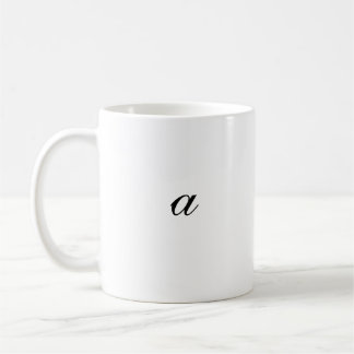 Klassische Tasse mit dem Buchstaben "A" , 11 oz