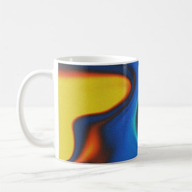 Klassische Tasse mit flüssigem und lebendigem Farb (Links)