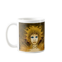 Klassische Tasse mit goldener Kunst Déco Art-Fee