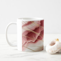 Klassische Tasse mit rosa Babymarmor