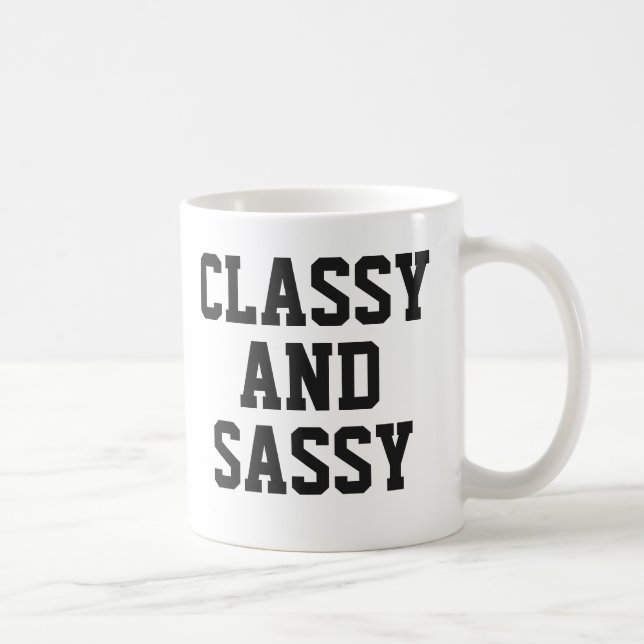 Klassische Tasse | Niedlich Pink Spaß Slogan Tasse (Rechts)