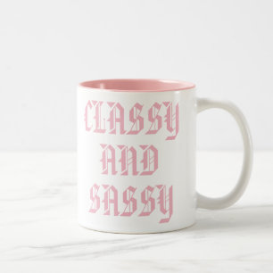 Klassische Tasse Niedlich Pink Spaß Slogan Tasse