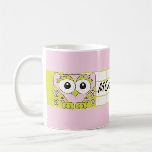 Klassische Tasse "Pink Owl Mommy's Sippy Cup"