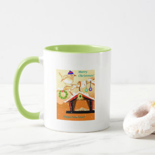 Klassische Tasse - Weihnachtsvogelzuführung