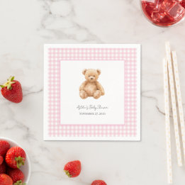 Klassische Teddybär-Baby-Party Servietten im Prepp