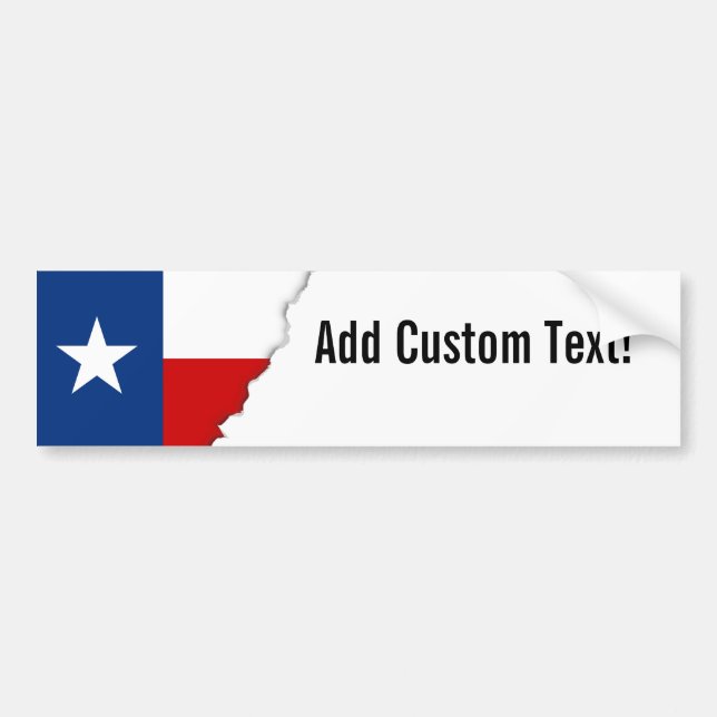 Klassische Texas-Staats-Flagge Autoaufkleber (Vorne)