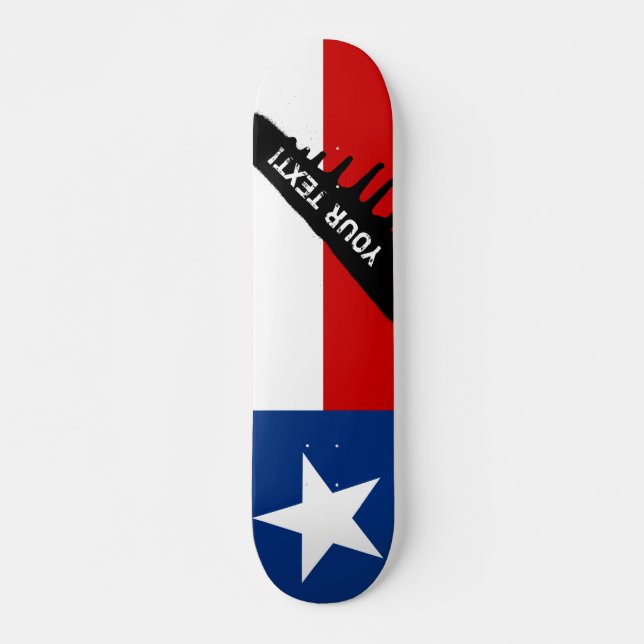 Klassische Texas-Staats-Flagge Skateboard (Vorne)