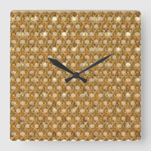 Klassische Texturen Quadratische Wanduhr