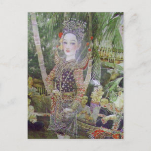 klassische thailändische Postkarte im Antikstil mi