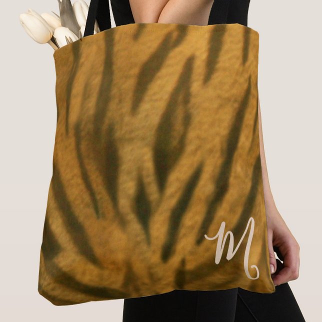 Klassische Tigerprint-Tasche mit individuellem Mon (Von Creator hochgeladen)