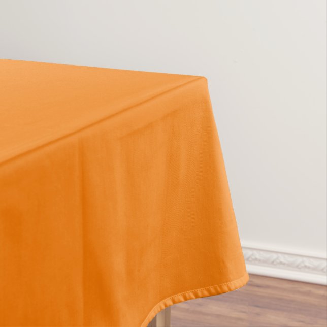 Klassische traditionelle Pumpkin Orange Solid Colo Tischdecke (Beispiel)