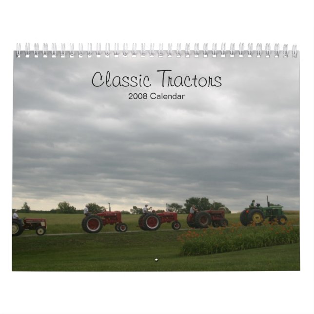 Klassische Traktor-kundengerechter Kalender (Titelbild)