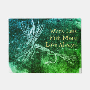 Klassische Trockenfliegenmuster für die Forellen-  Fußmatte