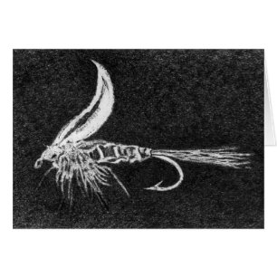 Klassische Trout Fly Card "Gold Ribbed Hare's Oar"