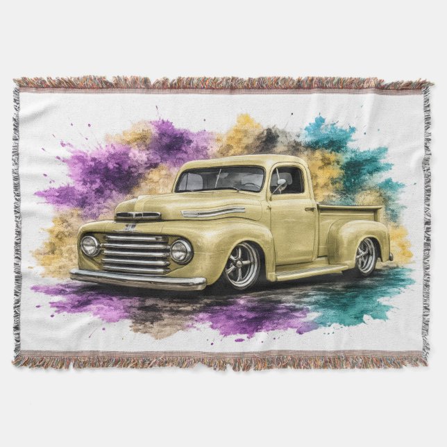 Klassische Truck-Gewebe-Wurfdecke Decke (Vorderseite)