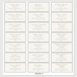 Klassische Typografie | Beige Guest Address Labels<br><div class="desc">Diese klassische Typografie | Beige Gästeschabletten sind perfekt für Ihre einfache,  beige und braun minimale moderne Hochzeit. Das Design zeichnet sich durch formale Shabby Chic-Typografie aus. Das Aussehen wird bei jeder Hochzeitszeit gut sein: Frühling,  Sommer,  Herbst oder Winter! Gerne stehen wir Ihnen für Fragen zur Produktgestaltung zur Verfügung.</div>