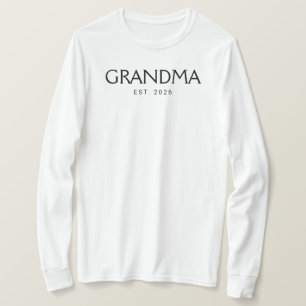 Klassische Typografie Oma Gründungsjahr T-Shirt