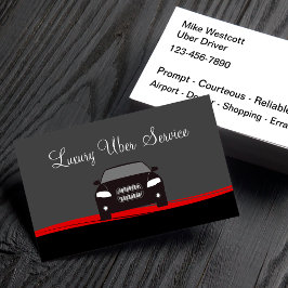 Klassische Uber Driver Glossy Business Cards Visitenkarte