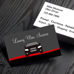 Klassische Uber Driver Glossy Business Cards Visitenkarte