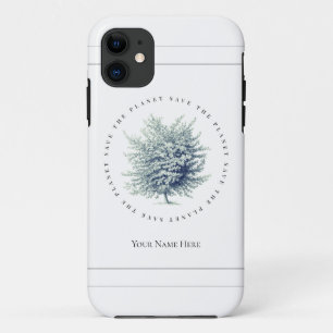 Klassische Umwelt rettet den Planeten Baum Case-Mate iPhone Hülle