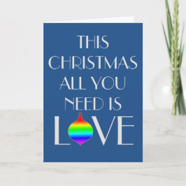 Klassische und elegante Gay-Oriented Christmas Feiertagskarte