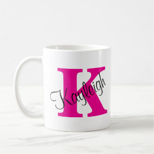 Klassische und elegante Personalisierte Initialen Kaffeetasse