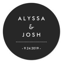 Klassische und minimale Schwarz-Weiß-Hochzeit