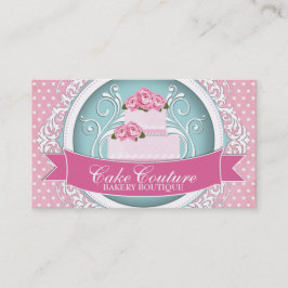 Klassische und moderne Cake Designer Business Card Visitenkarte