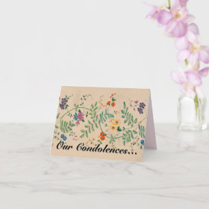 Klassische und traditionelle "Unser Beileid..." Ka Karte