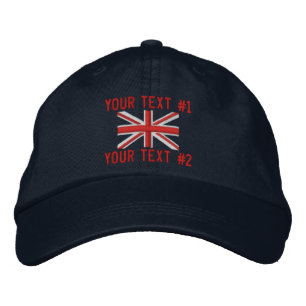Klassische Union Jack Flagge England Swag Stickere Bestickte Baseballkappe