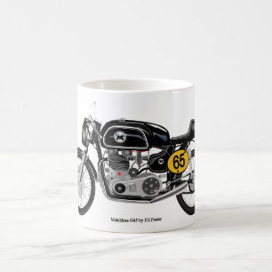 Klassische unvergleichliche Tasse des Motorrades