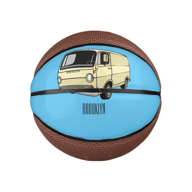 Klassische van-Cartoon-Abbildung Mini Basketball (Vorderseite)
