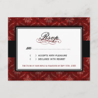 Klassische Velvet-Antwortkarten