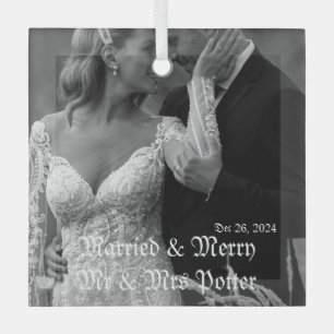 Klassische Verheiratete Glass-Ornamente zu Weihnac Ornament Aus Glas