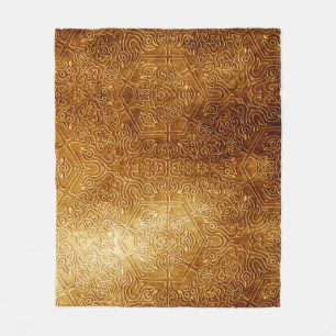 Klassische Verzierte Metallplatte Fleecedecke
