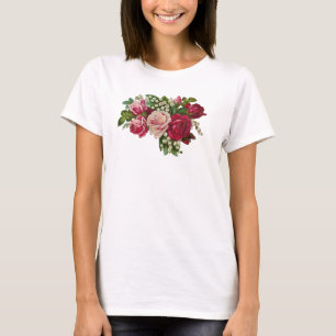 Klassische Viktorianische Rose Lily of the Valley  T-Shirt