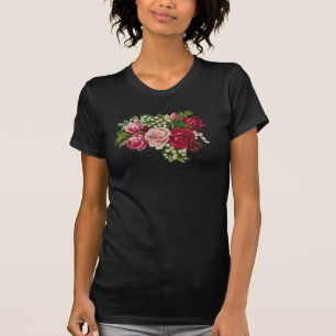 Klassische Viktorianische Rose Lily of the Valley  T-Shirt