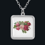 Klassische Viktorianische Rose Lily of the Valley  Versilberte Kette<br><div class="desc">Schönes Vintages Design,  ideal für Muttertag oder romantische Anlässe.</div>