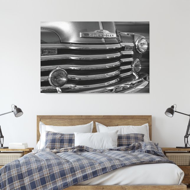 Klassische Vintage Alte Timer Chevrolet Leinwanddruck (Insitu (Schlafzimmer))