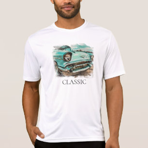 *~* Klassische Vintage-Antik-Malerei Auto Retro T-Shirt
