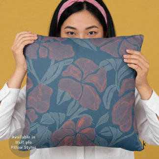 Klassische Vintage-blühende Rosen Wasserfarbe in B Kissen