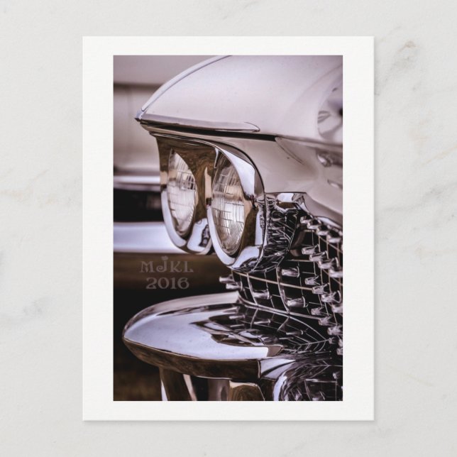 Klassische Vintage Car Karte. Postkarte (Vorderseite)