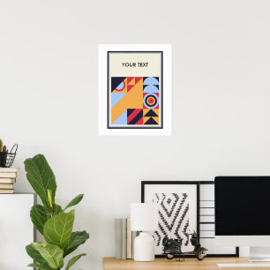 Klassische vintage-geometrische Bauhaus-Plakatkuns Poster