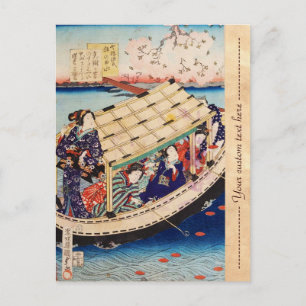 Klassische Vintage japanische ukiyo-e geishas Utag Postkarte