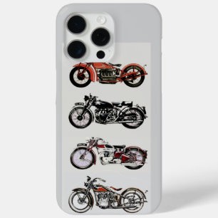 KLASSISCHE VINTAGE MOTORRÄDER grau Case-Mate iPhone Hülle