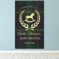 Klassische Vintage-Polo-Pferd-Party-Baby-Party