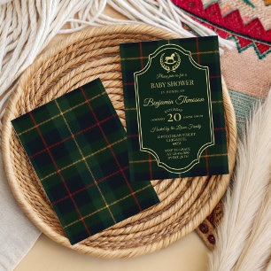 Klassische Vintage-Polo-Pferd-Party Baby Shower Einladung